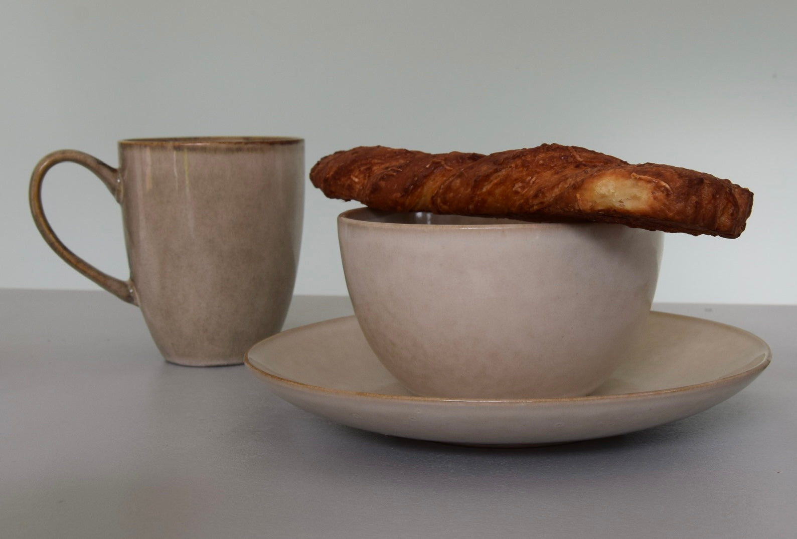 Thee/koffie mok - beige