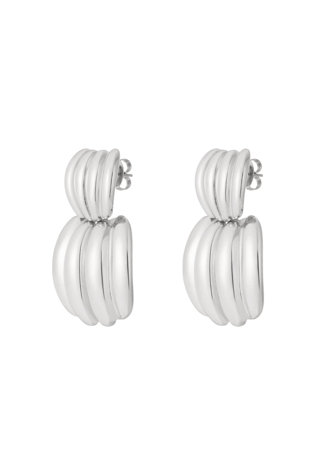 Oorbellen casual - zilver