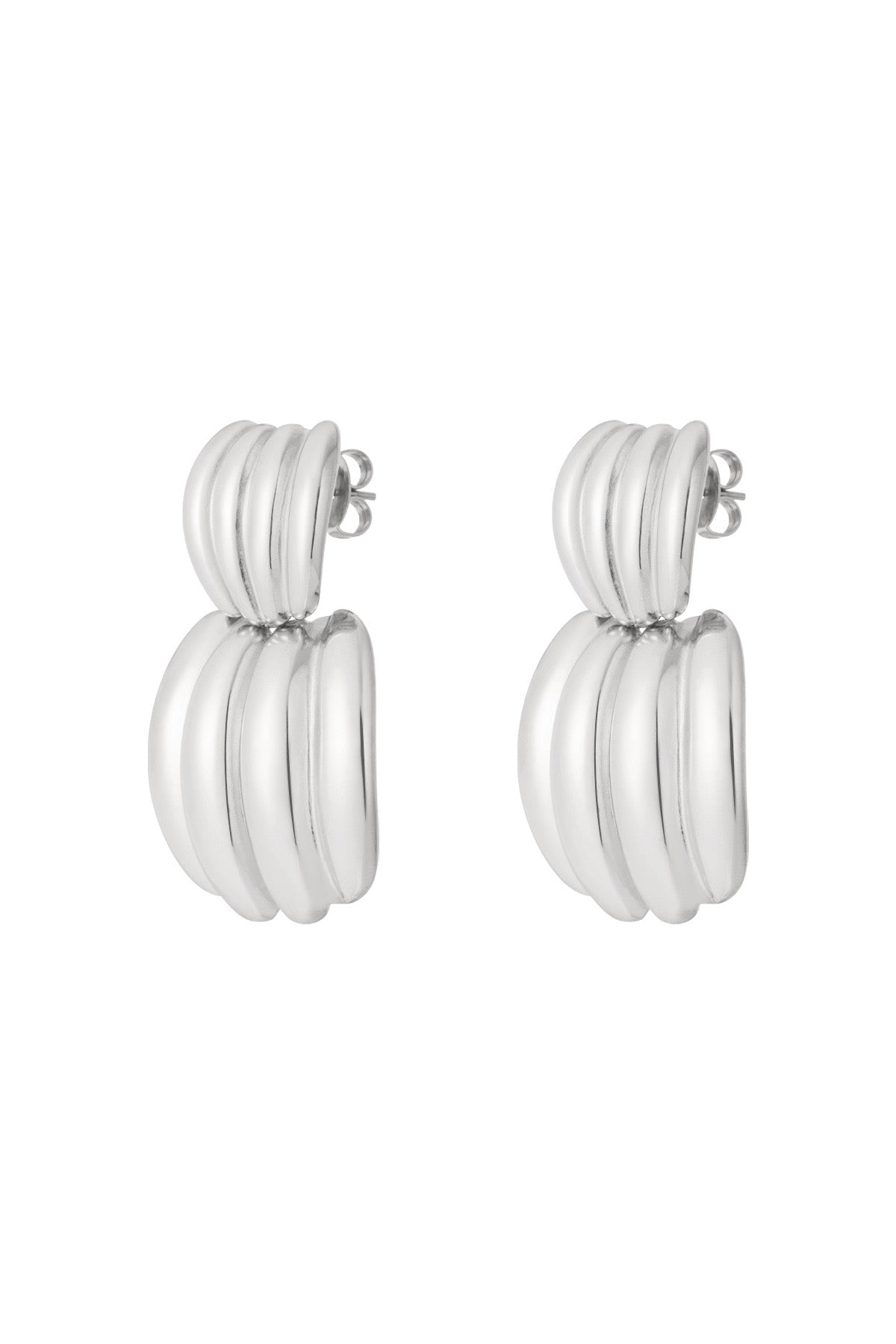 Oorbellen casual - zilver