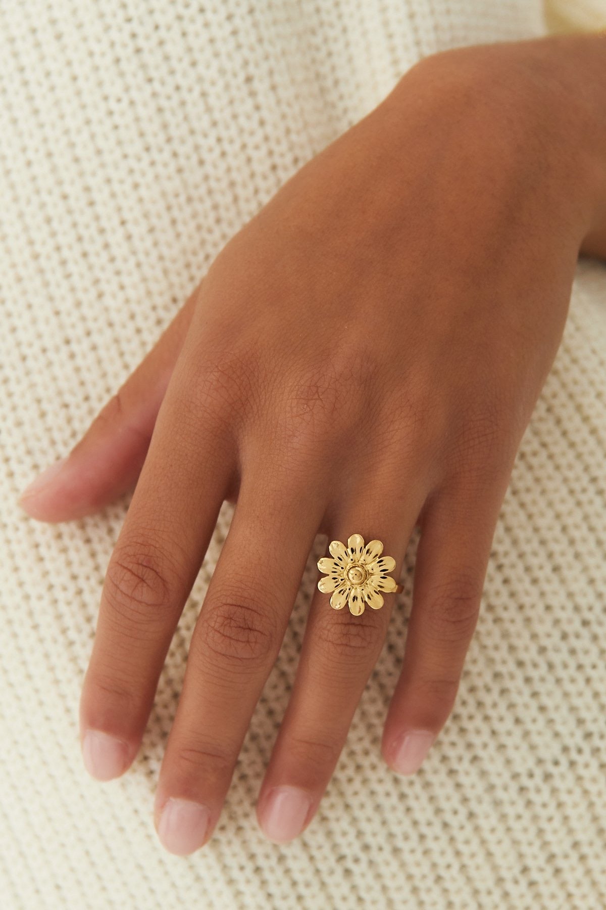 Blossom ring - goud