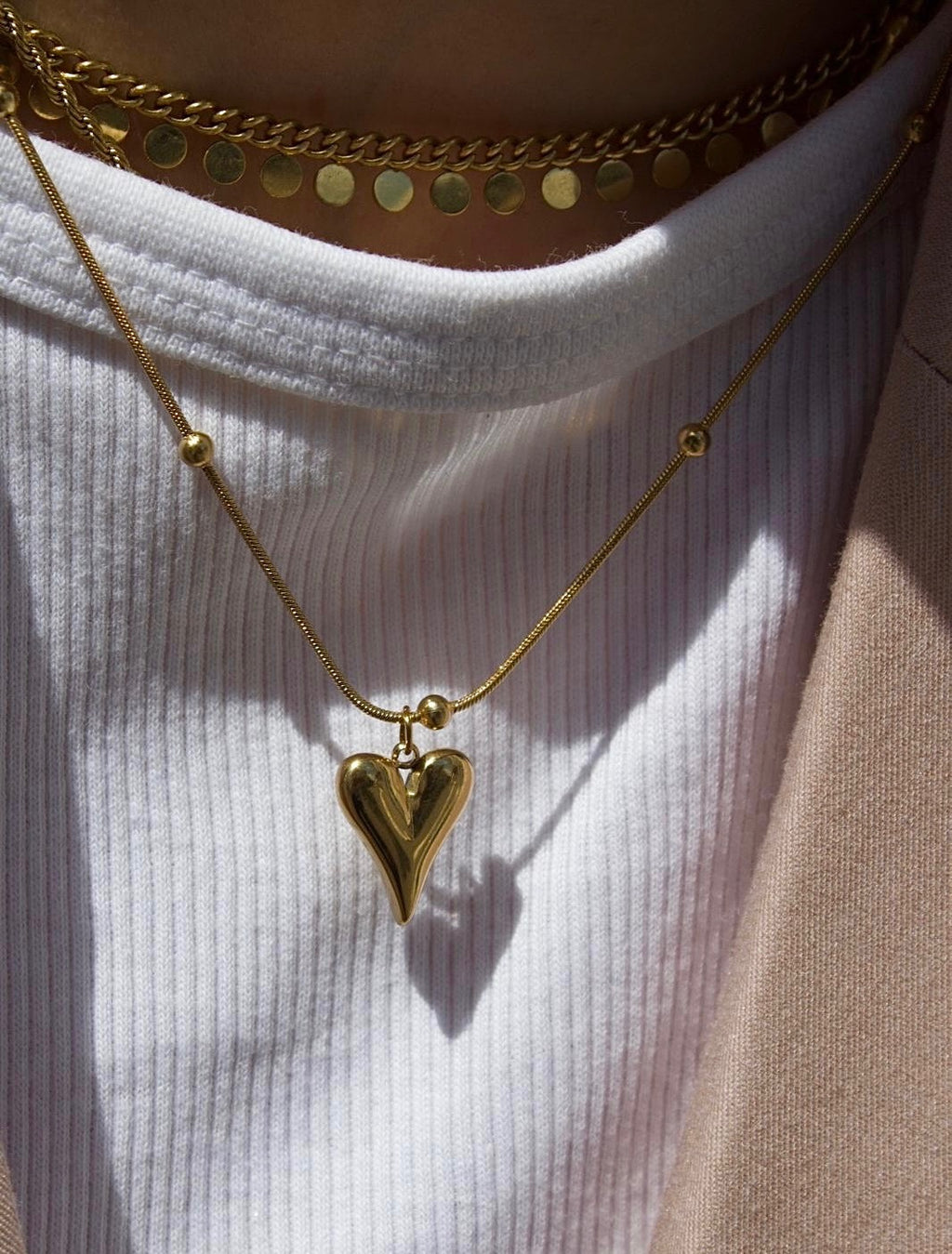 Hart ketting - goud