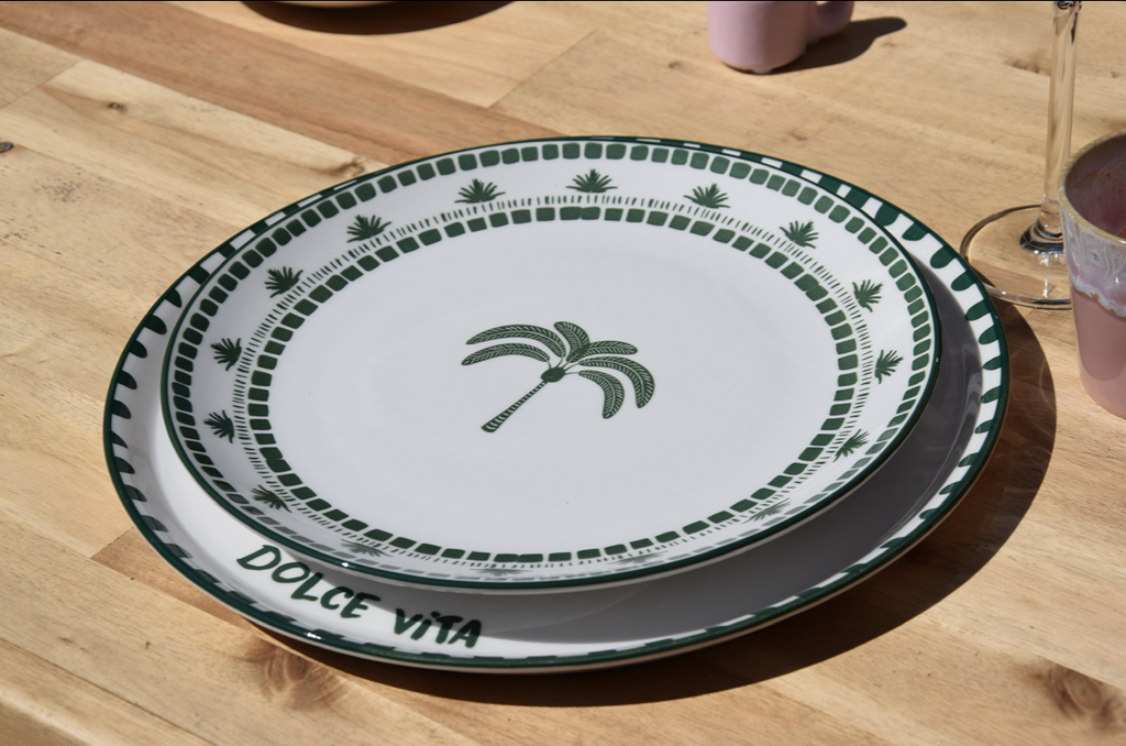 Dinerbord - palmboom