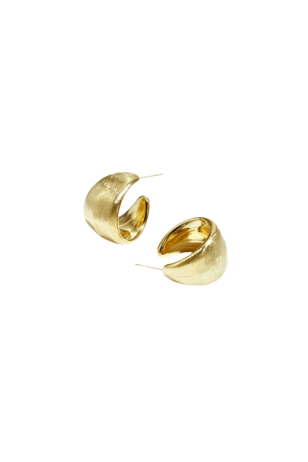 Ronde oorbellen casual - goud
