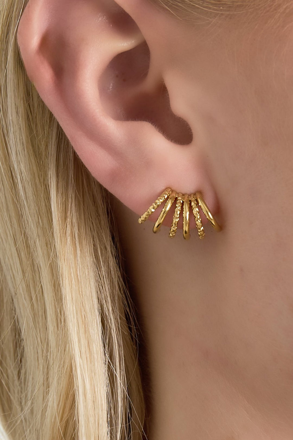 Oorbellen geometrisch - goud
